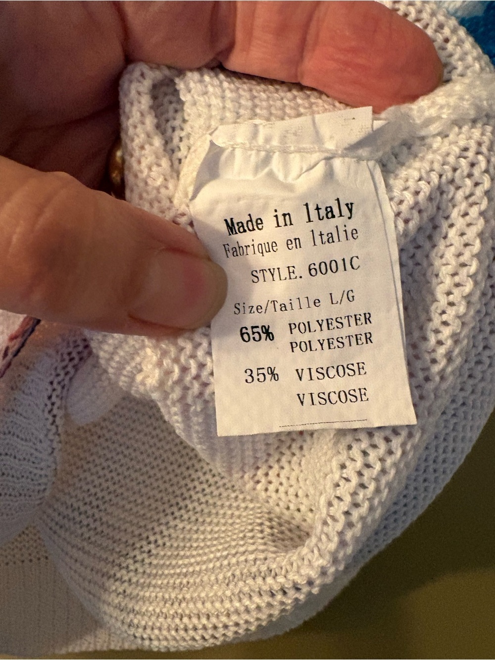 Loggia dei Tessitori Italian Watercolor Floral Oversized Sleeveless Knit Top - Picture 6 of 10